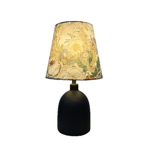 Lámpara de mesa de cerámica negra, fuente de luz LED E27, cuida la vista, para sala de estar, dormitorio, estudio - Product Image 5