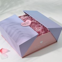 Boîtes de parfum personnalisées de luxe avec emballage magnétique pour ensemble cosmétique, boîte cadeau pour soins de la peau, boîte à double porte pour la Saint-Valentin