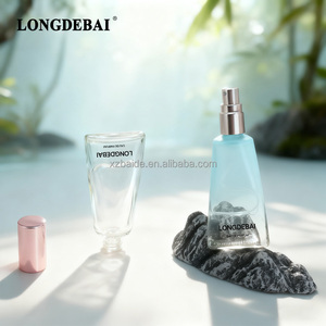 Clear Unique Irregular Toothpaste Shape Portable Perfume Glass <b>Bottle</b> 8ml 10ml Crimp Mini <b>Empty</b> Perfume <b>Bottle</b> with Pump <b>Spray</b> - Product Image 3