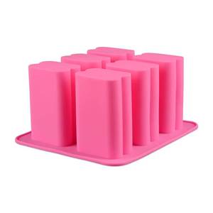 MUYULINS Factory can customize 6-cavity rectangular mold, LFGB platinum grade non-stick BPA-free <b>silicone</b> soap mold - Product Image 1