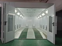Cabine de peinture en aérosol en option avec chauffage diesel et électrique certifié CE utilisée pour la réparation automobile