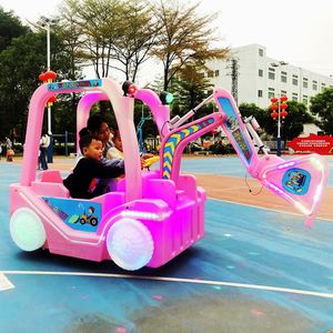 Nouveau modèle 2026 : Voiture de manège électrique double pour enfants, type excavatrice, pour usage commercial extérieur, à batterie - Product Image 2