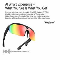Lunettes intelligentes de sport Huihong avec caméra, enregistrement vidéo et assistant vocal IA W640 pour activités de plein air