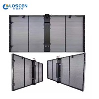 Écran LED transparent P3.91 Écran LED mural en verre 1000*500mm 1000*1000mm Affichage LED en verre P3.91
