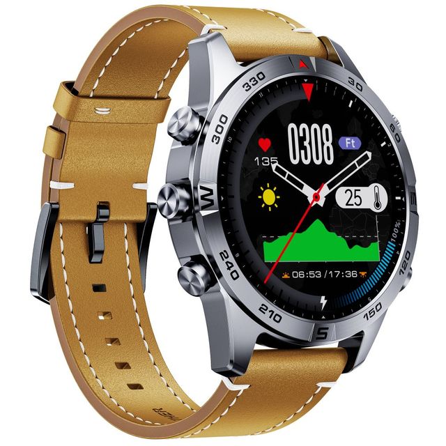 Reloj Inteligente Outdoor GPS Smartwatch 50 ATM Waterproof AMOLED Heart Rate Blood Pressure Monitor Fitness Android