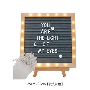 Tableau à lettres réglable en feutre avec lumières LED intégrées pour les menus personnalisés Annonces de grossesse Mariages Plus - Product Image 4