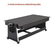 Ensemble de jeux de table modernes de 7 pieds en stock en usine Table de billard multi-jeux pour sports d'intérieur 4-en-1 bon marché avec balles de ping-pong