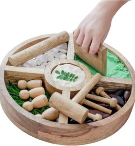 Juego de herramientas de plastilina personalizadas para niños de 2 a 4 años, contenedores sensoriales para niños pequeños 1-3, kit de masa sensorial para niños, muñeca <span class=keywords><strong>Waldorf</strong></span> - Product Image 2