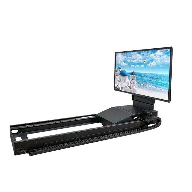 Steel Height Adjustable Hidden 65" Motorized TV Lift Under Bed with Automatic Electric Remote Control System