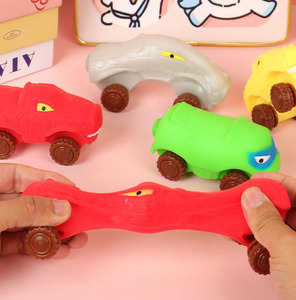 Jouets sensoriels anti-stress extensibles et compressibles en TPR, modèles voiture, monstre, dinosaure, sable magique, pour enfants - Product Image 6