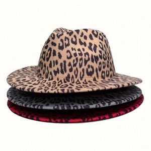 Sombreros Fedora Casuales para Niños con Estampado de Leopardo en Ambos Lados, Estilo Moderno y de Tendencia, Unisex - Product Image 4