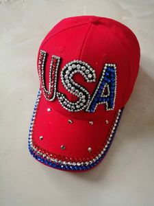 New 6-Panel Denim <b>Baseball</b> <b>Cap</b> USA Cotton Fashion Versatile Outdoor Leisure Shade Sun Protection Moist Sequins Rivet Decoration - Product Image 6