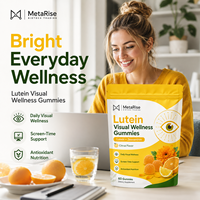 Gummies à la lutéine en marque privée OEM avec vitamines A, C, E, supplément fonctionnel pour la nutrition des yeux, 60 unités