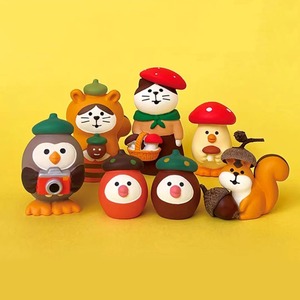 Miniature Diorama Récolte d'automne, artisanat, cadeaux ludiques tendance, style japonais ZAKKA, chat, INS, bonsaï, nourriture, décoration ludique, petits ornements en résine - Product Image 1