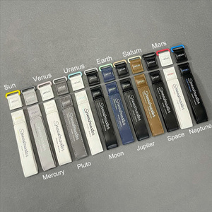 Forwelleny sang trọng chất lượng cao da 20mm nối hành tinh hành tinh loạt Velcro Dây đeo đồng hồ thể thao - Product Image 1