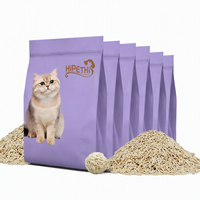 Litière pour chat en tofu biodégradable, facile à nettoyer, désodorisante, parfumée, hautement absorbante, jetable aux toilettes, 6L, à base de plantes, OEM ODM