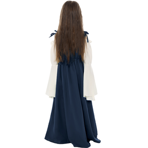 Enfants Filles Vintage Renaissance Flare Manches Royauté Princesse Robe Robe Médiévale Princesse <span class=keywords><strong>Costume</strong></span> RKHC-013 - Product Image 5