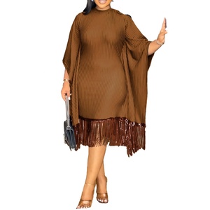 Robes Africaines Élégantes pour Femmes Dashiki Printemps Automne 2025 Robe à Paillettes et Pompons Vêtements Traditionnels Africains pour Dames Robe de Fée - Product Image 2