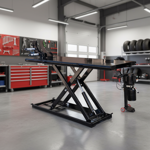 Table élévatrice à ciseaux portable JinYu pour <span class=keywords><strong>moto</strong></span>, table élévatrice électrique robuste pour vélo, JY-M800, capacité de 800 kg pour les ateliers de réparation - Product Image 6