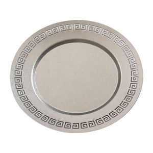 Vintage Style Stainless Steel Round Plate Durable Steak Plate Cafe Cake Dish Single Sided Chaozhou Origin - Product Image 5