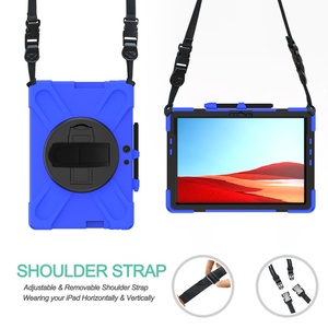 Funda para Tablet <span class=keywords><strong>Microsoft</strong></span> <span class=keywords><strong>Surface</strong></span> <span class=keywords><strong>Pro</strong></span> <span class=keywords><strong>X</strong></span> 2019 de <span class=keywords><strong>13</strong></span> Pulgadas, Híbrida, Rígida, de PC y Silicona, a Prueba de Golpes, con Correa - Product Image 4