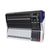 Console de Mixage Professionnelle 16 Canaux avec 99 Effets DSP pour Scène, KTV, Mixage, Table de Mixage Amplifiée