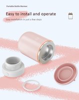 Chauffe-biberons portable sans fil N1S 2026 pour enfants – Appareil de chauffage de lait maternel et de l'eau pour bébés