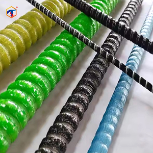 Barres d'armature en <span class=keywords><strong>fibre</strong></span> de verre écologiques entièrement filetées de 10 mm et 12 mm avec services de cintrage et de découpe pour ponts et infrastructures - Product Image 4