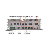 PC Industrial sin Ventilador I5 6/7ª Gen., 6 Puertos LAN, 4 Puertos PoE, 9-36V, 8GB DDR4, Windows/Linux, 16 bits, GPIO, Ranura SIM 4G LTE, Video en Red