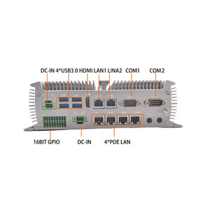 PC Industrial sin Ventilador I5 6/7ª Gen., 6 Puertos LAN, <span class=keywords><strong>4</strong></span> Puertos PoE, 9-36V, 8GB DDR4, Windows/Linux, 16 bits, GPIO, Ranura SIM 4G LTE, Video en Red - Product Image 2