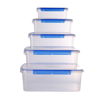 Design moderne Ensemble de boîtes à lunch hermétiques en plastique pour micro-ondes Boîtes de rangement pour réfrigérateur de cuisine avec couvercle Organisateur Conteneur de stockage des aliments
