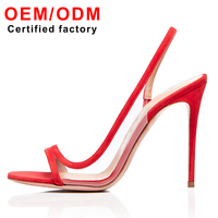 Élégant décontracté fête mariage femmes chaussures à la mode bout ouvert femmes de haute qualité bout pointu sandales été utilisation en plein air