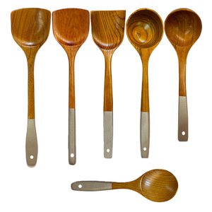 Wooden Spoon And Spatula Kit 5 Pieces Nonstick Heat Resistant For Cooking Stir Frying Home Use - Product Image 5