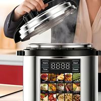Nouvelle autocuiseuse électrique 5L intelligente avec fonction de réservation, revêtement antiadhésif, en stock, cuisson en un clic, 15 fonctions essentielles, cuiseur à riz