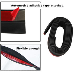 Kits de carrosserie en fibre de carbone noire Protecteurs de bande de lèvre de <span class=keywords><strong>pare</strong></span>-chocs avec <span class=keywords><strong>pare</strong></span>-chocs de porte comprenant une lèvre en <span class=keywords><strong>caoutchouc</strong></span> pour une <span class=keywords><strong>protection</strong></span> améliorée - Product Image 4