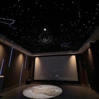 Bar LED Fibre Optique Éclairage Ciel Étoilé Plafond Panneau Acoustique Étoilé de Haute Qualité