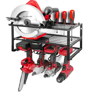 Nhiệm vụ nặng nề công cụ phòng, hội thảo, nhà để xe Wall Mount Power Tool Organizer không dây khoan chủ công cụ lưu trữ giá