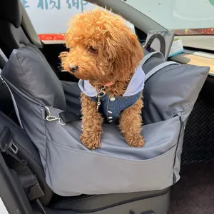 Bolsa de asiento de alta calidad para mascotas, accesorio multifuncional resistente al agua con cinturón de seguridad y correa para perros, elevador de viaje