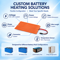Chauffe-émetteur en caoutchouc silicone personnalisé pour batterie de stockage d'énergie domestique, coussin chauffant anti-condensation