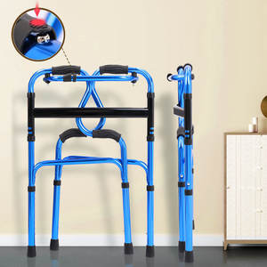 Factory Wholesale Adjustable folding rollator <b>walker</b> <b>with</b> <b>seat</b> <b>for</b> the <b>elderly</b> - Product Image 3