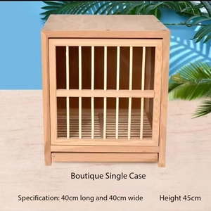 Caja de jaula para palomas de madera maciza para crí<span class=keywords><strong>a</strong></span> óptima de palomas, casa para pájaros de varios tamaños con embalaje de cartón - Product Image 3