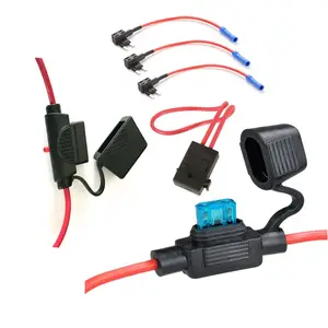 Factory Price Waterproof Automotive ATC In line Blade Fuse Holder With 12 Volt Power 10 Gauge