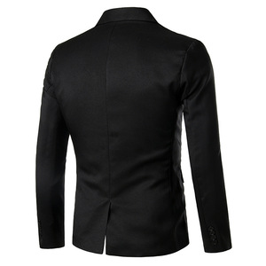 <span class=keywords><strong>Blazer</strong></span> da <span class=keywords><strong>uomo</strong></span> Casual Slim Fitness Formal One Button Office Suit <span class=keywords><strong>Blazer</strong></span> Coat Top giacca bianca Masculino <span class=keywords><strong>Blazer</strong></span> <span class=keywords><strong>uomo</strong></span> - Product Image 3