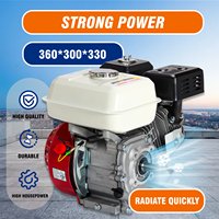 Moteur à essence monocylindre TLJ Factory TJ170F, 4 temps, 7 CV/208 cm³, 3600 tr/min, refroidissement par air, Euro 5, pompe à eau haute performance