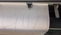 Traceur à jet d'encre HP45 automatique pour l'impression de vêtements CAO