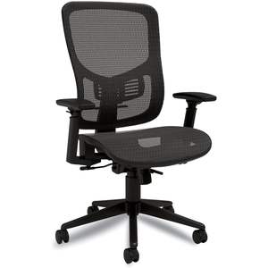 Silla de oficina ergonómica de malla Alera Hollins, silla giratoria de 275 lb con altura de asiento y brazos ajustables, material de espuma y PU - Product Image 5