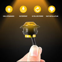 Feux de position 3/4 "LED Camion Remorque Dégagement Rond Feu Latéral Ambre Rouge