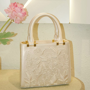Borsa da donna nuova moda Cheongsam borsa a <span class=keywords><strong>tracolla</strong></span> bianca da sposa da sposa borsa a mano - Product Image 5