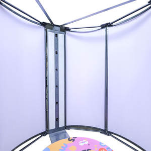 Mini-scanner corporel 3D rotatif à 360° avec 3 colonnes, 18 caméras, numérisation rapide en 2 secondes, capacité de charge de 500 kg, cabine photo 3D en résine - Product Image 2