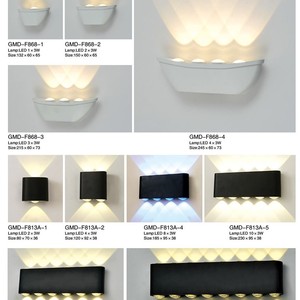 โคมไฟติดผนังกลางแจ้ง LED กันน้ำ 85-265V ทรงสี่เหลี่ยมยาว รูปทรงกระบอก มุมลำแสง 20 องศา อายุการใช้งาน 50000 ชั่วโมง - Product Image 2